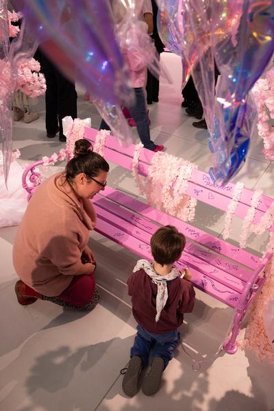 Hannah &amp; Lea Neckel "✮*•̩̩͙✧•̩̩͙*˚✧*˚ floating through reality ˚*✧˚*•̩̩͙✧•̩̩͙*˚✮" (Landesgalerie Burgenland, 19.10.2024 - 26.01.2025) Foto: eSeL.at - Lorenz Seidler