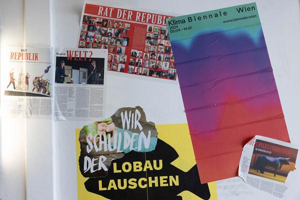 Klima Biennale Wien / Wiener Festwochen: Haus der Republik / Aktivismuscamp (Volkskundemuseum, ab 17.5.2024) Foto: eSeL.at - Lorenz Seidler Foto: eSeL Lorenz Seidler