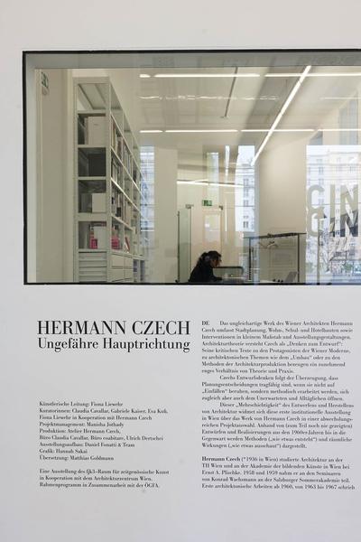 Franz Josef Kai 3: Hermann Czech "Ungefähre Hauptrichtung" (16.3. — 9.6.2024) Foto: eSeL.at - Lorenz Seidler Foto: eSeL Lorenz Seidler