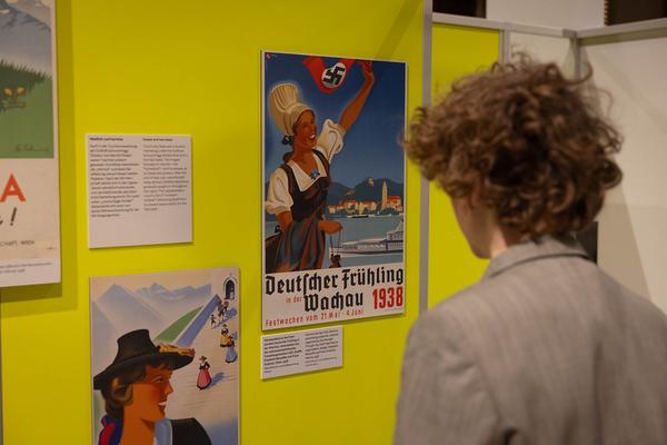 Haus der Geschichte Österreich: Holidays in Austria. Ein Urlaubsland erfindet sich neu (Eröffnung, 13.3.2024) Foto: eSeL.at - Lorenz Seidler Foto: eSeL Lorenz Seidler