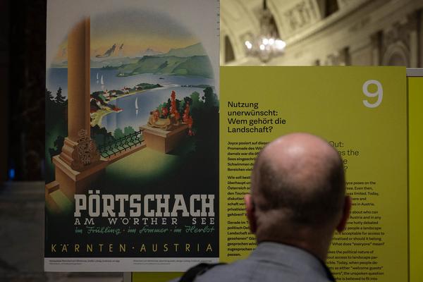 Haus der Geschichte Österreich: Holidays in Austria. Ein Urlaubsland erfindet sich neu (Eröffnung, 13.3.2024 - 6.1.2025) Foto: eSeL.at - Lorenz Seidler Foto: eSeL Lorenz Seidler