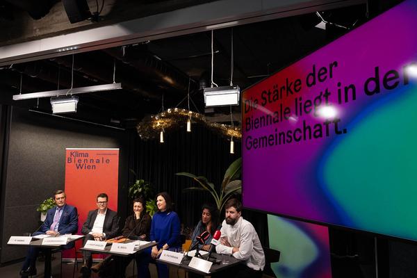 Klima Biennale Wien: Pressekonferenz (Climate Lab Spittelau, 17.1.2024) Foto: eSeL.at - Lorenz Seidler Foto: eSeL Lorenz Seidler
