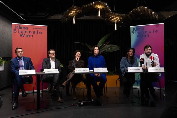 Klima Biennale Wien: Pressekonferenz (Climate Lab Spittelau, 17.1.2024) Foto: eSeL.at - Lorenz Seidler Foto: eSeL Lorenz Seidler
