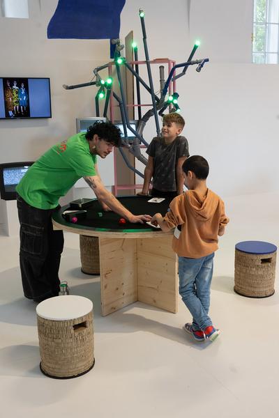 "Kunst &amp; Spiel" Mitmach-Ausstellung (Zoom Kindermuseum, ab 3.10.2024) Foto: eSeL.at - Lorenz Seidler
