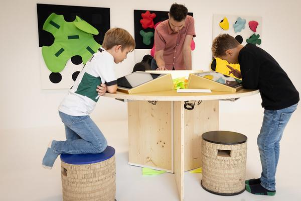 "Kunst &amp; Spiel" Mitmach-Ausstellung (Zoom Kindermuseum, ab 3.10.2024) Foto: eSeL.at - Lorenz Seidler