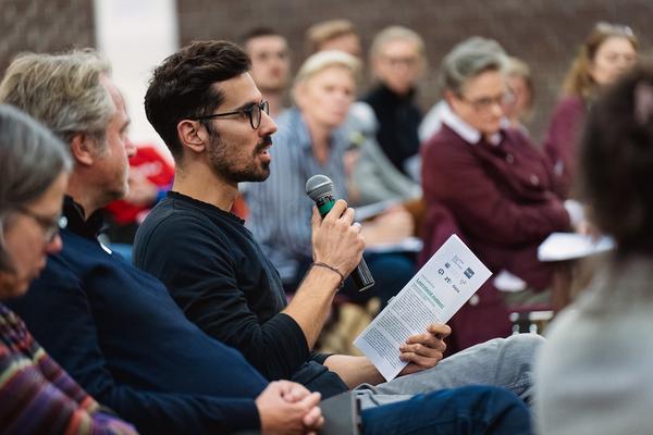 Leerstand nutzen! Podiumsdiskussion 1: Leerstand im Wohnbau (Alte WU Festsaal, 23.10.2024) Foto: eSeL.at - Robert Puteanu
