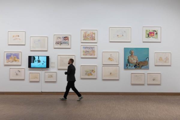 Künstlerhaus Factory: Maria Lassnig "Selbst als Kamera" (21.3. - 15.4.2024) Foto: eSeL.at - Lorenz Seidler Foto: eSeL Lorenz Seidler