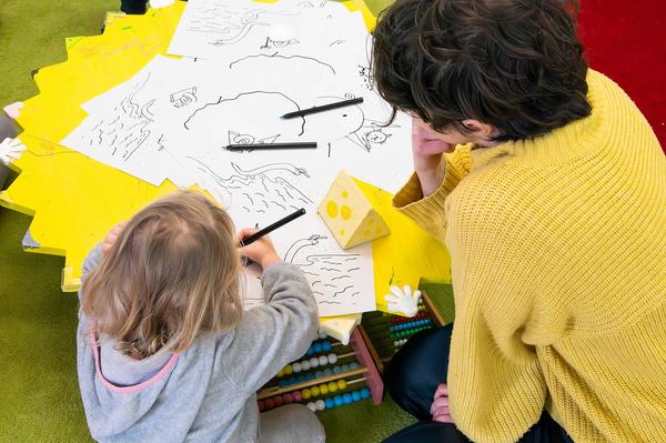 Viktoria: OFFSPRING. Spielplatz mit Kunst & Design von 0-4 Jahre (6.2. - 29.2.2023) eSeL.at - Christian Tietge Foto: eSeL.at - Christian Tietge