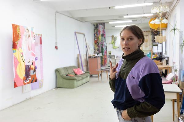 Open Studio Days: Nana Mandl (1150, Vienna Art Week - 9.11 &amp; 10.11.2024) Foto: eSeL.at - Lorenz Seidler