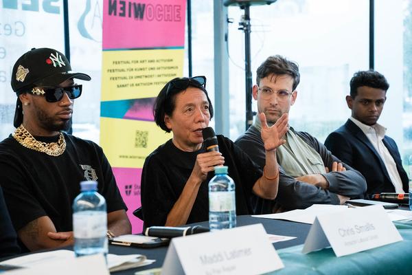 WIENWOCHE 2024: Panel-Diskussion "Organize! Grassroot Unionizing in Vienna" (14.9.2024) Foto: eSeL.at - Sarah Tasha