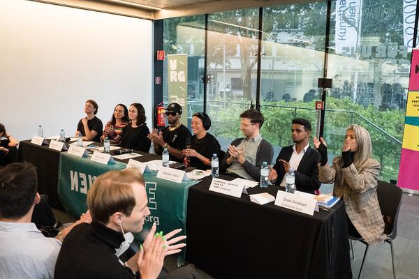 WIENWOCHE 2024: Panel-Diskussion "Organize! Grassroot Unionizing in Vienna" (14.9.2024) Foto: eSeL.at - Sarah Tasha