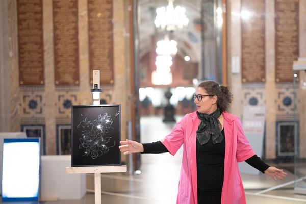 VIENNA ART WEEK Performance Lecture: Raffaela Bielesch - Ablenkungsmanöver(Heeresgeschichtliches Museum, 15.11..2024) Foto: eSeL.at - Felix Kubitza