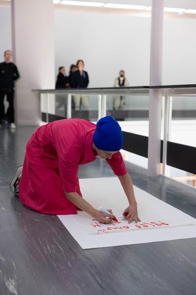 Belvedere 21: "Performances aktualisieren" feat. Katarina Csányiaová "Liebesbrief" (23.2.2024) Foto: eSeL.at - Lorenz Seidler Foto: eSeL Lorenz Seidler