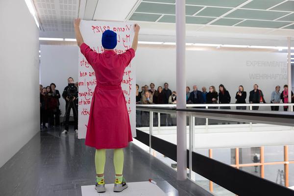 Belvedere 21: "Performances aktualisieren" feat. Katarina Csányiaová "Liebesbrief" (23.2.2024) Foto: eSeL.at - Lorenz Seidler Foto: eSeL Lorenz Seidler