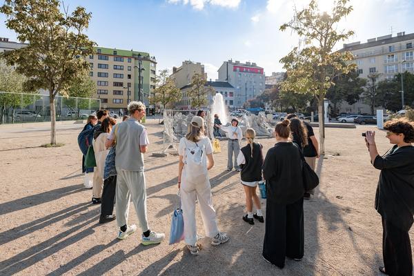 Jubiläumsbrunnen "WirWasser" (VIENNA DESIGN WEEK 2024 An Urban Legend to be, 20.9.2024) Foto: eSeL.at/ViennaDesignWeek - Joanna Pianka