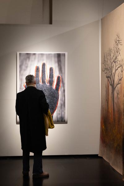 VIENNA ART WEEK Kuratorinnenführung: Rodrigo Braga &quot;Nullpunkt&quot; (MQ Salon, 13.11.2024) Foto: eSeL.at - Lorenz Seidler