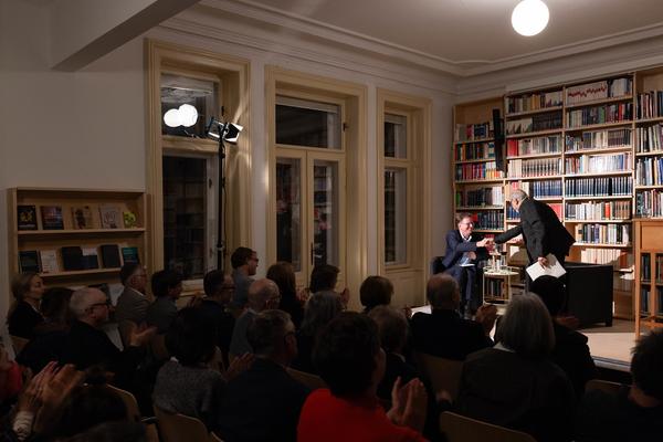 Sigmund Freud Vorlesung: Homi K. Bhabha (Sigmund Freud Museum, 21.10.2025) Foto: eSeL.at - Lorenz Seidler