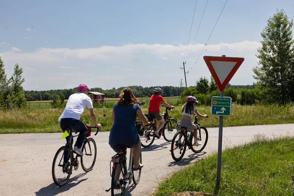 Kunst im öffentlichen Raum Niederösterreich: Super Natur 2024. Radtour Drösing > Angern an der March (8.6.2024) Foto: eSeL.at - Lorenz Seidler Foto: eSeL Lorenz Seidler