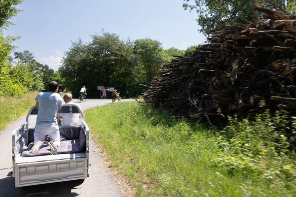 Kunst im öffentlichen Raum Niederösterreich: Super Natur 2024. Radtour Drösing > Angern an der March (8.6.2024) Foto: eSeL.at - Lorenz Seidler Foto: eSeL Lorenz Seidler