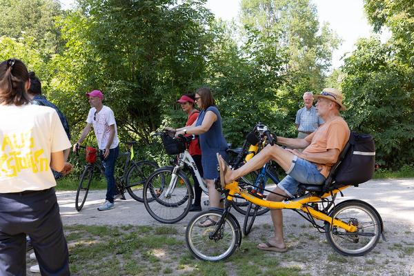 Kunst im öffentlichen Raum Niederösterreich: Super Natur 2024. Radtour Drösing > Angern an der March (8.6.2024) Foto: eSeL.at - Lorenz Seidler Foto: eSeL Lorenz Seidler