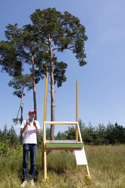 Kunst im öffentlichen Raum Niederösterreich: Super Natur 2024. Radtour Drösing > Angern an der March (8.6.2024) Foto: eSeL.at - Lorenz Seidler Foto: eSeL Lorenz Seidler