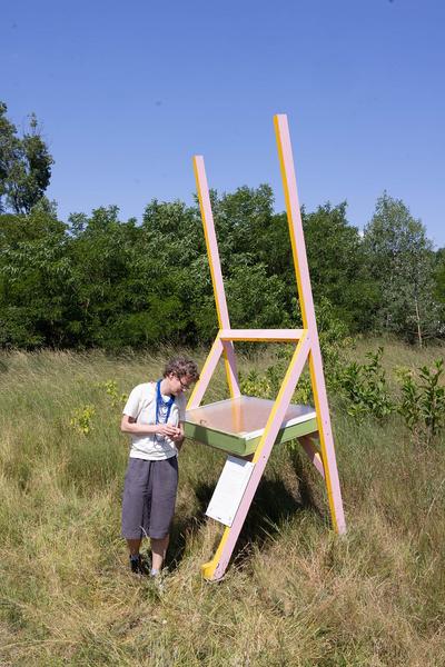 Kunst im öffentlichen Raum Niederösterreich: Super Natur 2024. Radtour Drösing > Angern an der March (8.6.2024) Foto: eSeL.at - Lorenz Seidler Foto: eSeL Lorenz Seidler