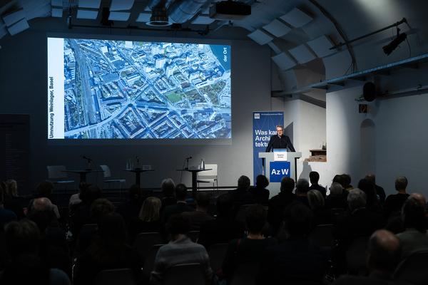 Symposium &quot;Lang lebe die Stadt!&quot; Zirkuläres Bauen mit Bestand (7.11.2024, Architekturzentrum Wien) Foto: eSeL.at - Lorenz Seidler