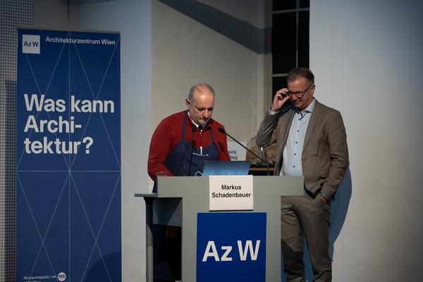 Symposium &quot;Lang lebe die Stadt!&quot; Zirkuläres Bauen mit Bestand (7.11.2024, Architekturzentrum Wien) Foto: eSeL.at - Lorenz Seidler