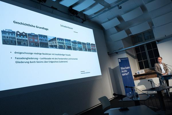 Symposium &quot;Lang lebe die Stadt!&quot; Zirkuläres Bauen mit Bestand (7.11.2024, Architekturzentrum Wien) Foto: eSeL.at - Lorenz Seidler