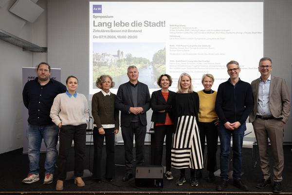 Symposium "Lang lebe die Stadt!" Zirkuläres Bauen mit Bestand (7.11.2024, Architekturzentrum Wien) Foto: eSeL.at - Lorenz Seidler