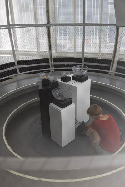 Tangente St. Pölten: Stadt Land Fluss: „Drehmomentmal – Inertia I,II,III“ von Christine Schörkhuber (Klangturm, 21.6.2024) Foto: eSeL.at - Lorenz Seidler Foto: eSeL Lorenz Seidler