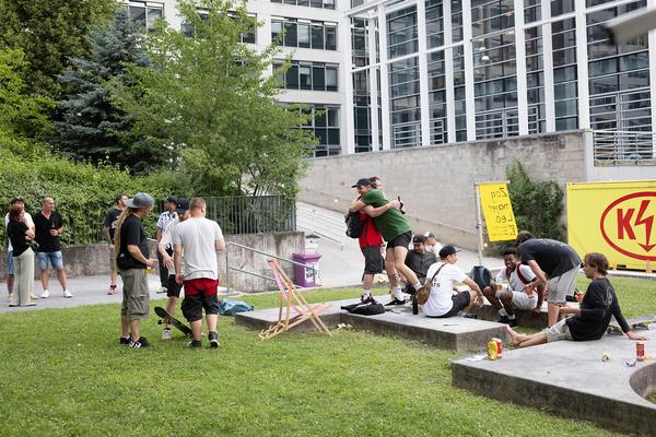 Tangente St. Pölten: Stadt Land Fluss (Skatespot, 21.6.2024) Foto: eSeL.at - Lorenz Seidler Foto: eSeL Lorenz Seidler