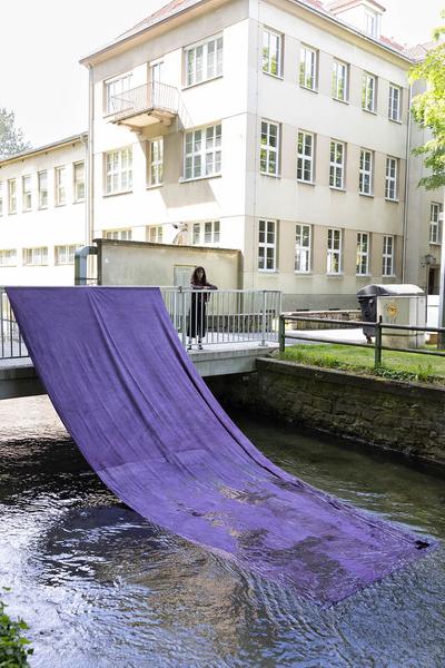 Tangente St.Pölten: The Way of the Water. Ein Kunstparcours in Zusammenarbeit mit der Traisen und dem Mühlbach (1.5. -  6.10.2024) Foto: eSeL.at - Lorenz Seidler Foto: eSeL Lorenz Seidler