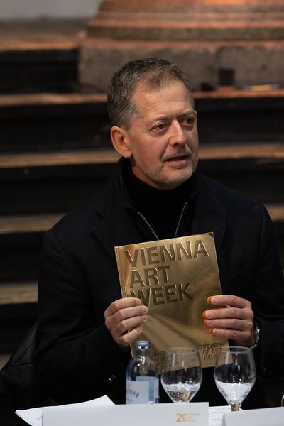 Pressekonferenz Vienna Art Week - 20 Jahre. (Semperdepot, 8.11.2024) Foto: eSeL.at - Lorenz Seidler