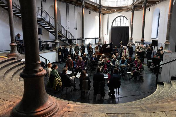 Pressekonferenz Vienna Art Week - 20 Jahre. (Semperdepot, 8.11.2024) Foto: eSeL.at - Lorenz Seidler