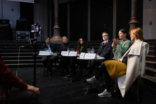 Pressekonferenz Vienna Art Week - 20 Jahre. (Semperdepot, 8.11.2024) Foto: eSeL.at - Lorenz Seidler