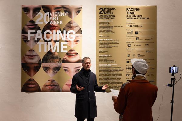 Pressekonferenz Vienna Art Week - 20 Jahre. (Semperdepot, 8.11.2024) Foto: eSeL.at - Lorenz Seidler