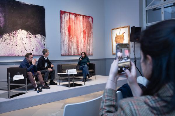 VIENNA ART WEEK Line Up 2024: Künstler:innengespräch mit Claudia Märzendorfer &amp; Manfred Erjautz (Dorotheum, 14.11.2024) Foto: eSeL.at - Lorenz Seidler