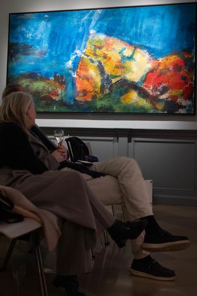 VIENNA ART WEEK Line Up 2024: Künstler:innengespräch mit Claudia Märzendorfer &amp; Manfred Erjautz (Dorotheum, 14.11.2024) Foto: eSeL.at - Lorenz Seidler