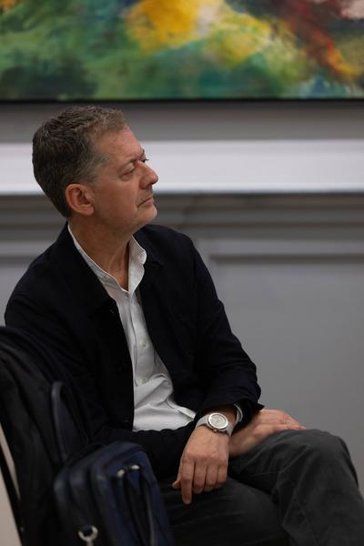 VIENNA ART WEEK Line Up 2024: &quot;Ethics and Politics in Times of AI&quot; Mark Coeckelberg im Gespräch mit Christoph Thun-Hohenstein (Dorotheum, 14.11.2024) Foto: eSeL.at - Lorenz Seidler