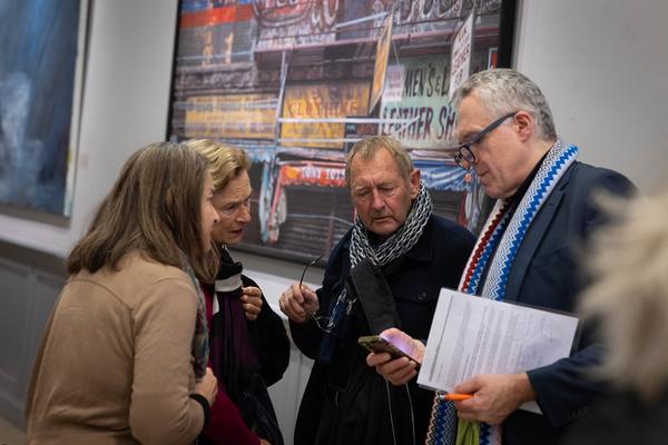 VIENNA ART WEEK Line Up 2024: "Ethics and Politics in Times of AI" Mark Coeckelberg im Gespräch mit Christoph Thun-Hohenstein (Dorotheum, 14.11.2024) Foto: eSeL.at - Lorenz Seidler