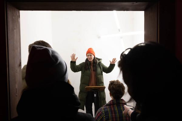 Volkskundemuseum Wien / Luftschutzbunker Schönbornpark: "Warten auf die Barbaren". Performance-Installation von toxic dreams (29.4. - 12.5.2024) Foto: eSeL.at - Lorenz Seidler Foto: eSeL Lorenz Seidler
