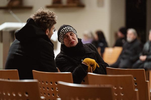 Wien Modern 2024: Ingrid Schmoliner &amp; Bernhard Rasinger - NUT (Pfarrkirche St. Gertrud, 14.11.2024) Foto: eSeL.at - Robert Puteanu