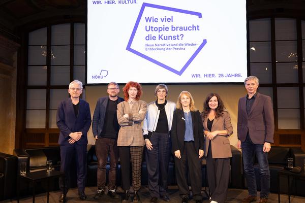 &quot;Wie viel Utopie braucht die Kunst?&quot; Symposium 25 Jahre NÖKU (26.3.2025) Foto: eSeL.at - Lorenz Seidler
