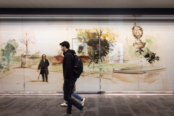 Eröffnung: Christian Kosmas Mayer &quot;Der verlorene Garten&quot; (KOER Wien @ ÖBB / U6 Station Meidling, 11.2.2025) Foto: eSeL.at - Lorenz Seidler