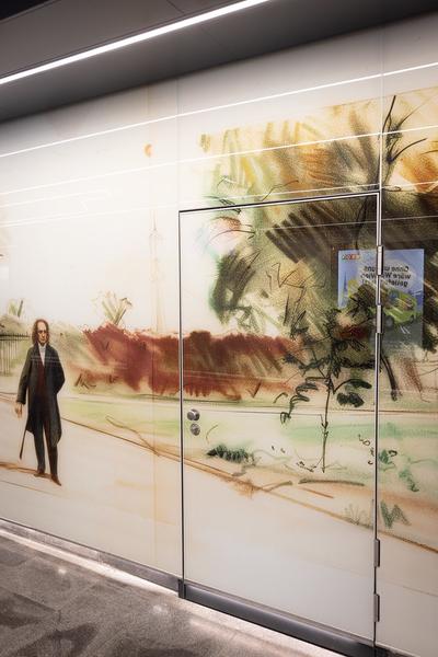 Eröffnung: Christian Kosmas Mayer &quot;Der verlorene Garten&quot; (KOER Wien @ ÖBB / U6 Station Meidling, 11.2.2025) Foto: eSeL.at - Lorenz Seidler