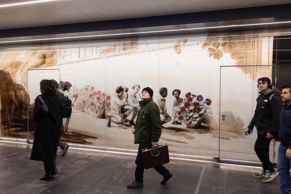 Eröffnung: Christian Kosmas Mayer "Der verlorene Garten" (KOER Wien @ ÖBB / U6 Station Meidling, 11.2.2025) Foto: eSeL.at - Lorenz Seidler