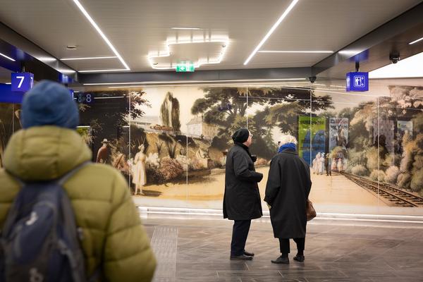 Eröffnung: Christian Kosmas Mayer "Der verlorene Garten" (KOER Wien @ ÖBB / U6 Station Meidling, 11.2.2025) Foto: eSeL.at - Lorenz Seidler