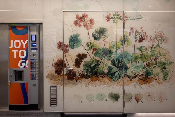 Eröffnung: Christian Kosmas Mayer "Der verlorene Garten" (KOER Wien @ ÖBB / U6 Station Meidling, 11.2.2025) Foto: eSeL.at - Lorenz Seidler