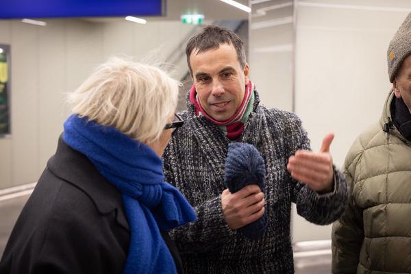 Eröffnung: Christian Kosmas Mayer "Der verlorene Garten" (KOER Wien @ ÖBB / U6 Station Meidling, 11.2.2025) Foto: eSeL.at - Lorenz Seidler